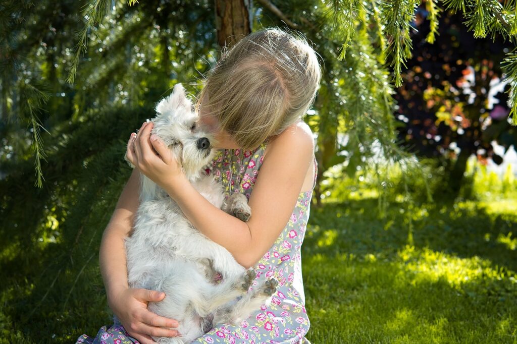 Children playing with dogs may be at risk of flea collar side effects too.