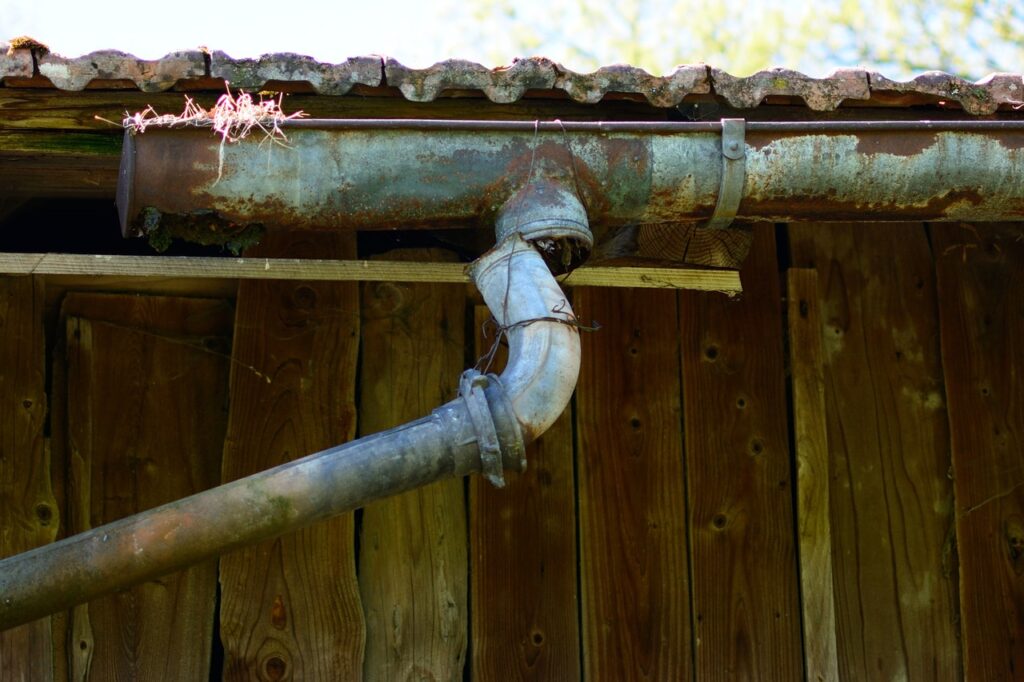 Clogged gutters can be mosquito breeding grounds.